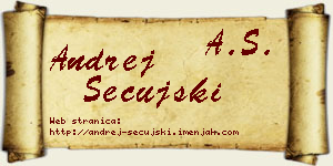 Andrej Sečujski vizit kartica